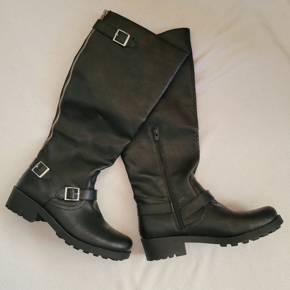 Tall black knee hi boots, Target, size 8 1/2, excellent, never worn, condition - Picture 8 of 12